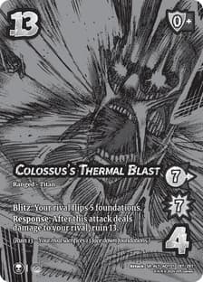 Colossus's Thermal Blast (Alternate Art)