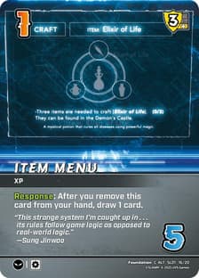Item Menu (Alternate Art)