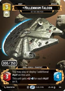 Millennium Falcon - Get Out And Push (Serialized)