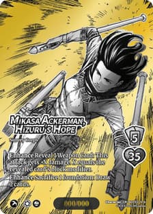 Mikasa Ackerman, Hizuru's Hope (Chrome Rare)