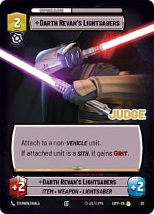 Darth Revan's Lightsabers