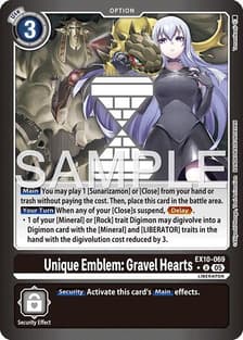 Unique Emblem: Gravel Hearts (Limited Foil)