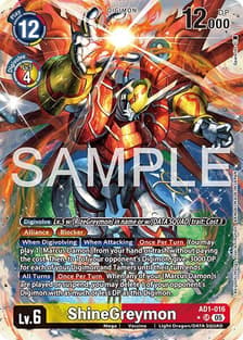 ShineGreymon - AD1-016 (Alternate Art)
