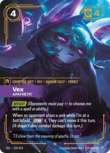 Vex, Apathetic