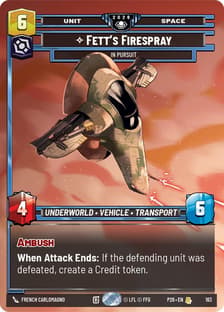 Fett's Firespray - In Pursuit (Prize Wall) (Foil)