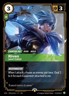 Riven, Shattered