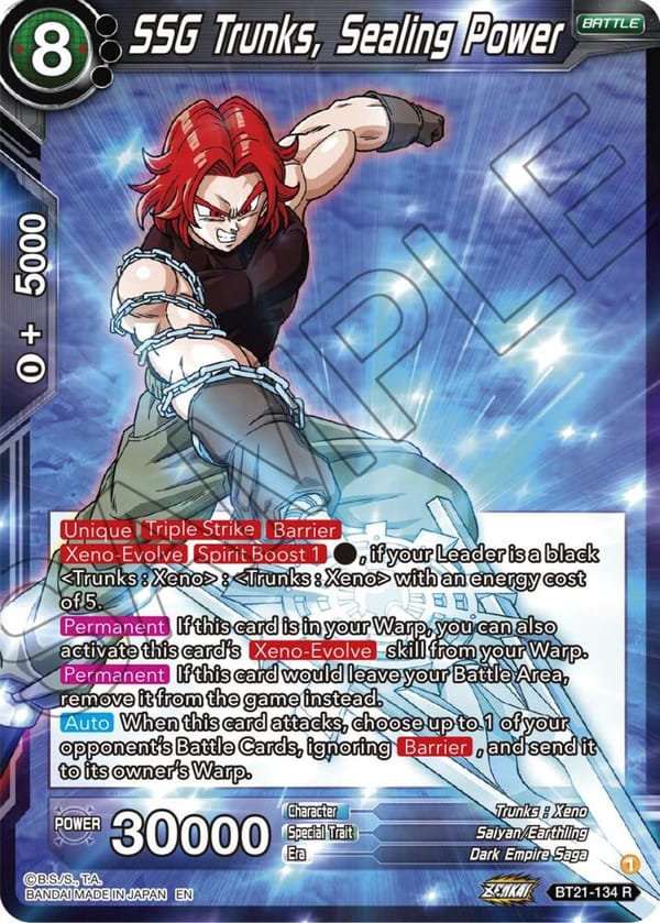 SSG Trunks, Sealing Power