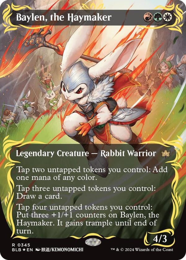 Baylen, the Haymaker (Borderless) (Raised Foil)