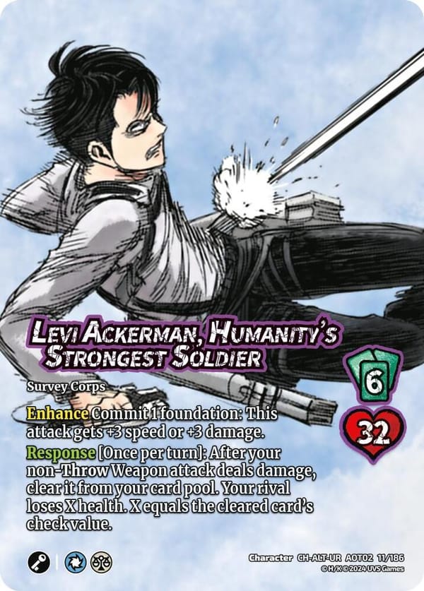 Levi Ackerman, Humanity's Strongest Soldier (Alternate Art)