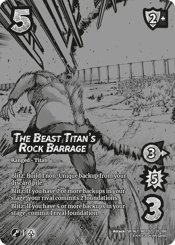 The Beast Titan's Rock Barrage (Alternate Art)