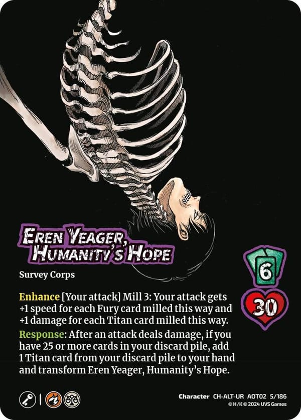 Eren Yeager, Humanity's Hope // Eren, Attack Titan Advancing (Alternate Art)