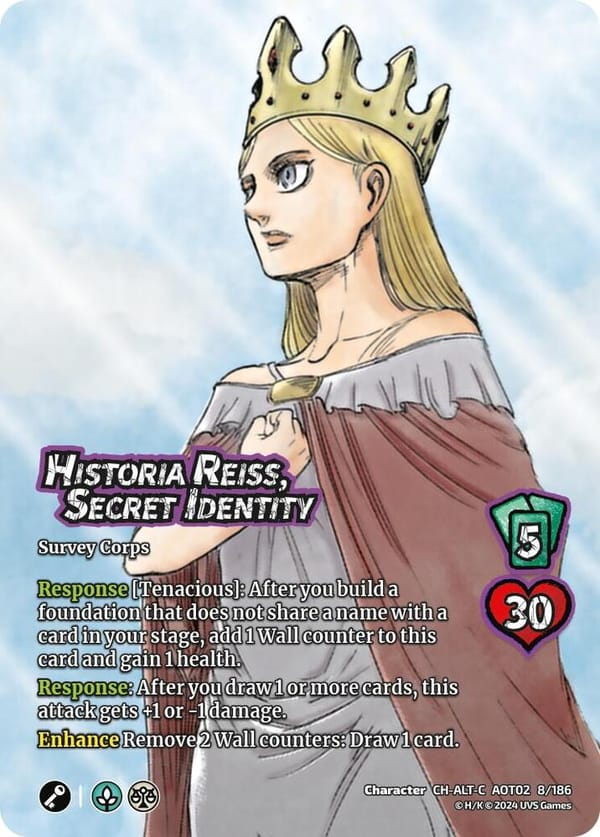 Historia Reiss, Secret Identity (Alternate Art)