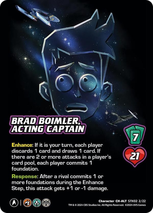 Brad Boimler, Acting Captain (Alternate Art)