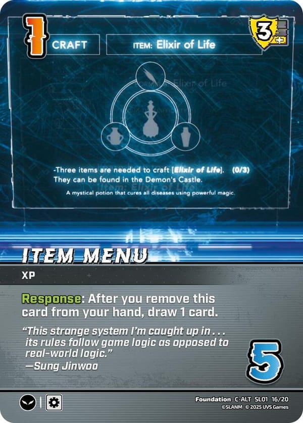 Item Menu (Alternate Art)