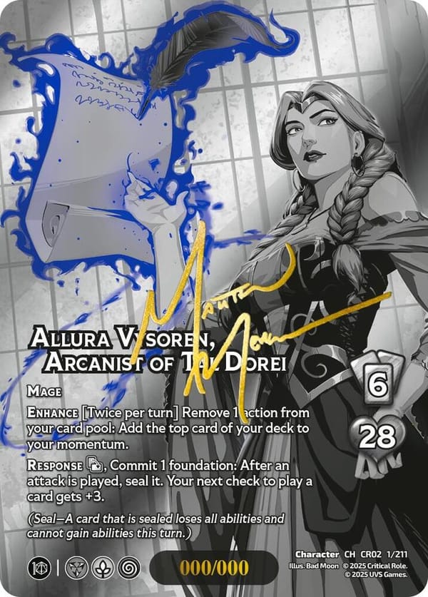 Allura Vysoren, Arcanist of Tal'Dorei (Serial Numbered)