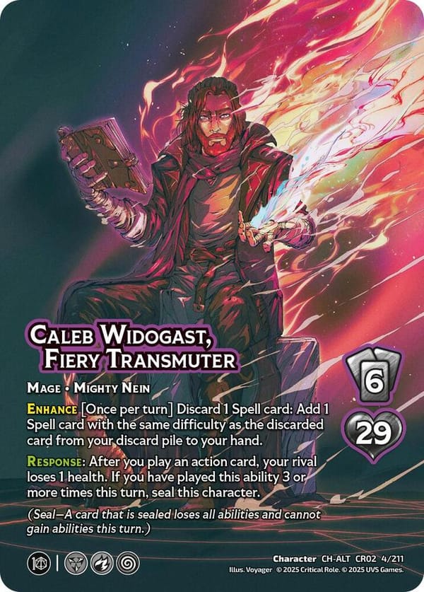Caleb Widogast, Fiery Transmuter (Alternate Art)