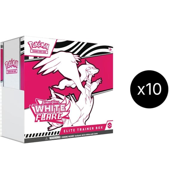 White Flare Elite Trainer Box Case