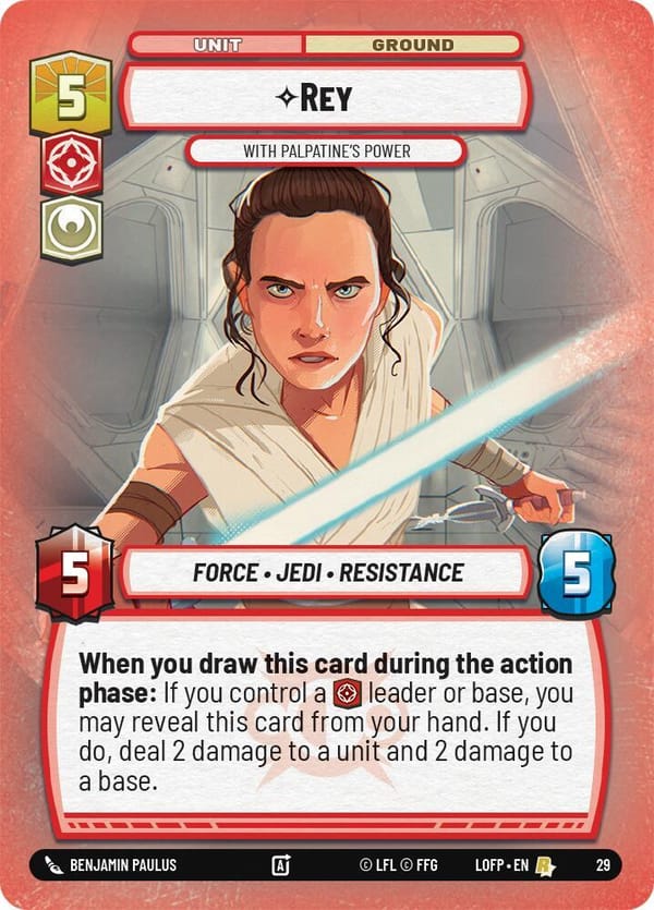 Rey - With Palpatine's Power (Foil)