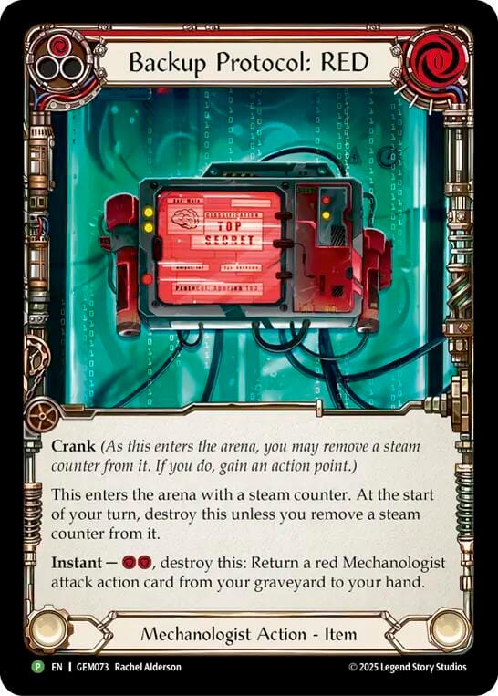 Backup Protocol: RED