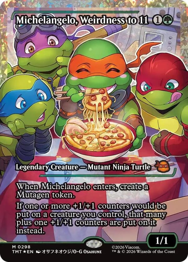 Michelangelo, Weirdness to 11 (Showcase) (Fracture Foil)
