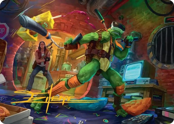 Michelangelo, Game Master Art Card (Gold-Stamped Signature)