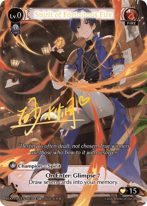 Spirit of Fortuitous Fire (003B)