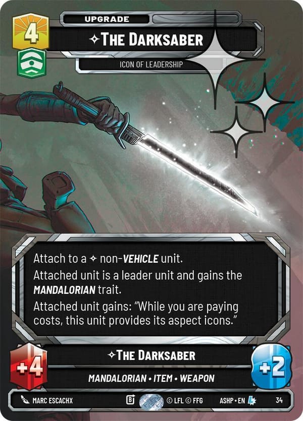 The Darksaber - Icon of Leadership (Foil)