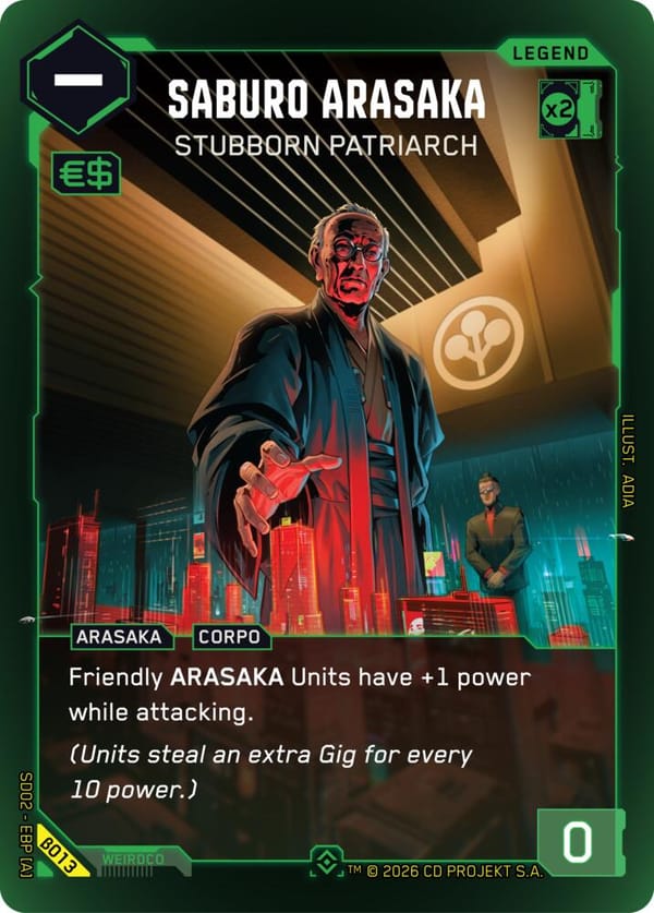 Saburo Arasaka - Stubborn Patriarch